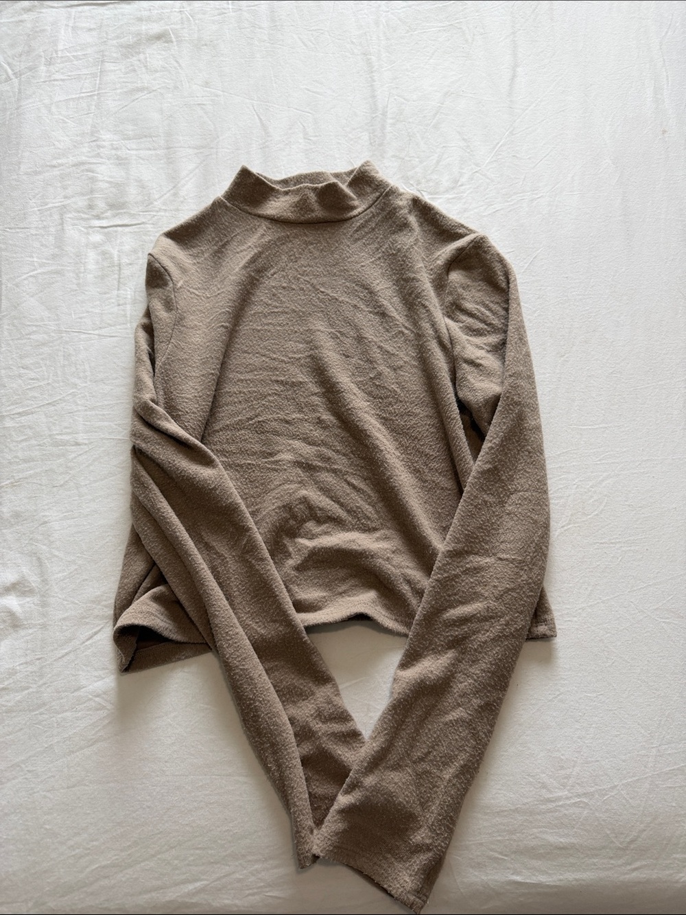 BP Taupe Mock Neck Pullover